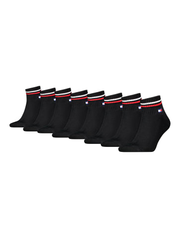 Tommy Hilfiger Socken TH UNI TJ QUARTER 8P ICONIC in Schwarz