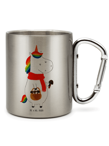 Mr. & Mrs. Panda Thermobecher Einhorn Pilz ohne Spruch in Silber