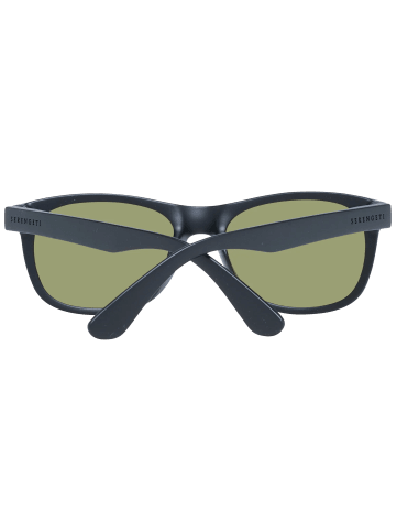 Serengeti Unisex Sonnenbrillen Rechteck Schwarz