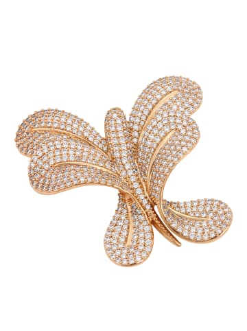 faina Women Dragonfly Pendant With Rhinestones in Rose Gold