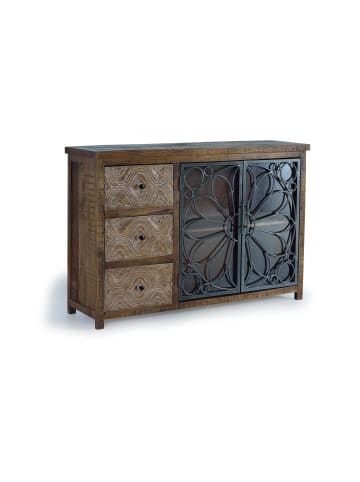 Giner y Colomer Sideboard aus gealtertem braunem Mangoholz in Brown