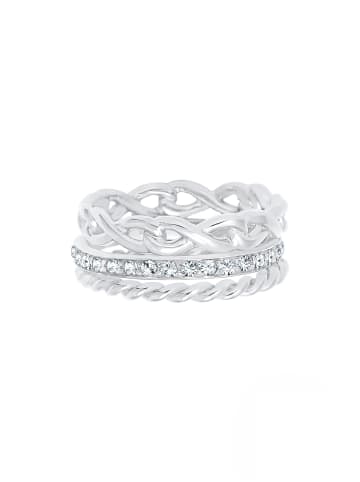 Elli Ring 925 Sterling Silber Infinity, Twisted in Silber