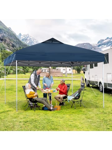 COSTWAY Pavillon 3x3m in Dunkelblau