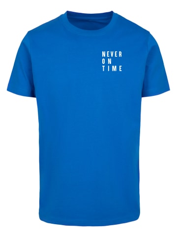 Mister Tee Mister Tee Herren Never On Time Tee in cobalt blue