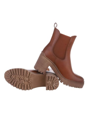 Ital-Design Stiefelette in Camel