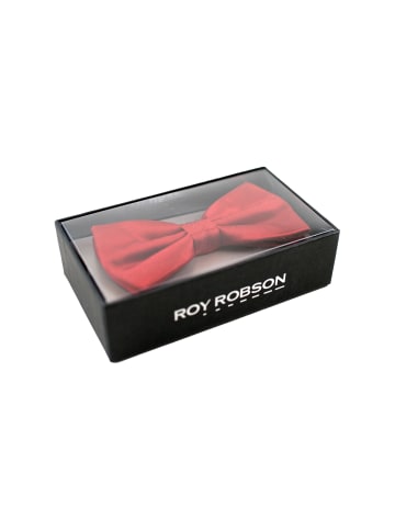 Roy Robson Fliege aus 100% Seide - mit feiner Musterung in BRIGHT RED