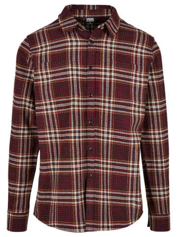 Urban Classics Urban Classics Flanell-Hemden in cherry/honey