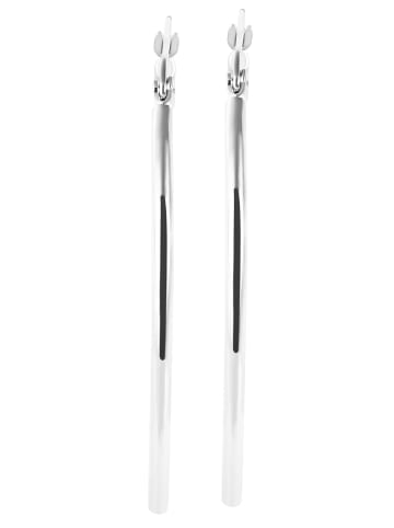 Adeliás Damen Ohrringe – Creole aus Edelstahl in silber