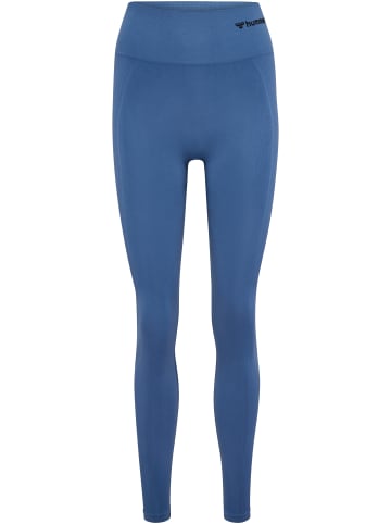 Hummel Hummel Leggings Hmltif Yoga Damen Dehnbarem Schnelltrocknend Nahtlosen in BLUE HORIZON