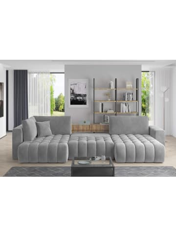 MF Design Bonita Recamiere Rechts in Marineblau -  (L) 175 x (B) 350 x (H) 92 cm