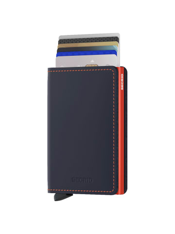 Secrid Matte Slimwallet - Geldbörse RFID 6.8 cm in night blue-orange