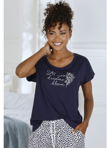 VIVANCE DREAMS Pyjamaoberteil in marine