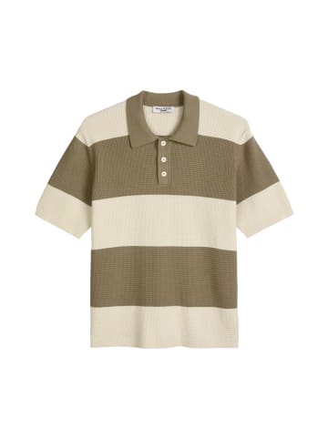 Marc O'Polo DENIM Strick Poloshirt regular in Light Beige