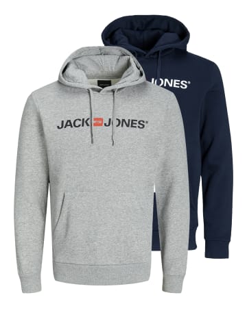 Jack & Jones Sweatshirt / Hoodie Corp in Grau / dunkelblau