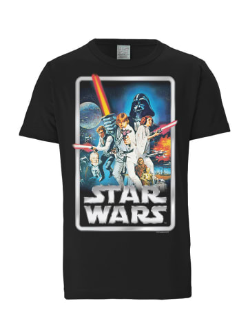 Logoshirt T-Shirt Krieg der Sterne Poster in schwarz