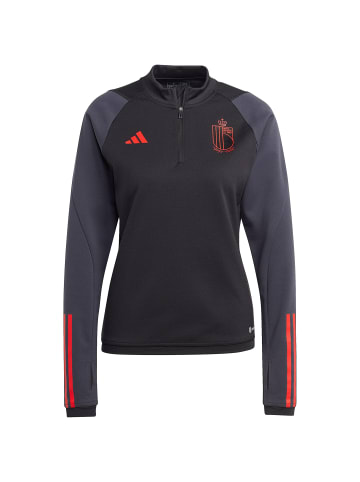 adidas Performance Trainingspullover Belgien WM 2023 in schwarz / rot