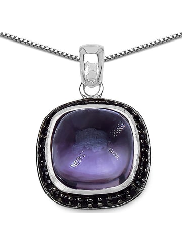 Xen Anhänger mit Kette "Amethyst Cushion-Cabochon" in Lila