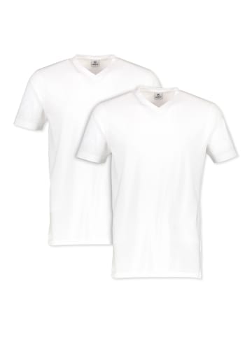 Lerros Doppelpack T-Shirt in Weiß