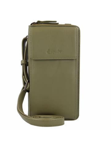 Esquire Peru Handytasche Leder 10 cm in olive