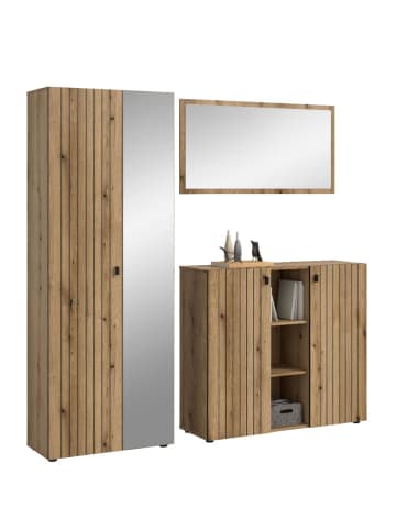 ebuy24 Garderobenmöbel Station Eiche 191 x 37 cm