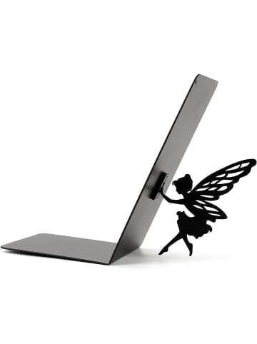 i-Total Niedlicher Buchhalter aus Metall Buchstütze für Regal Tisch Fairy Elfe