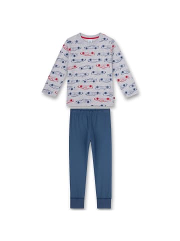 Sanetta Pyjama in Grau/Blau