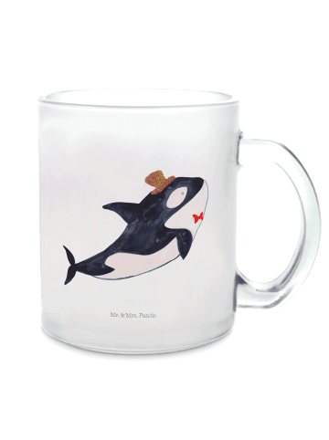 Mr. & Mrs. Panda Kaffeebecher Orca Zylinder ohne Spruch in Transparent