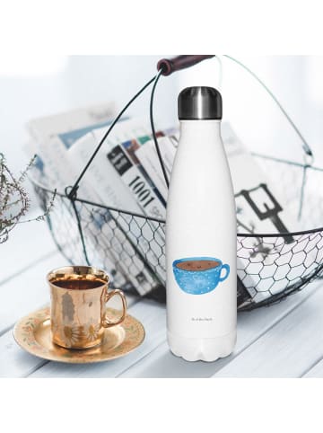 Mr. & Mrs. Panda Isolierflasche Kaffee Tasse ohne Spruch in Weiß