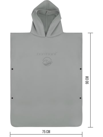 normani Kinder Mikrofaser Badeponcho 10-13 Jahre Camuy in Grau