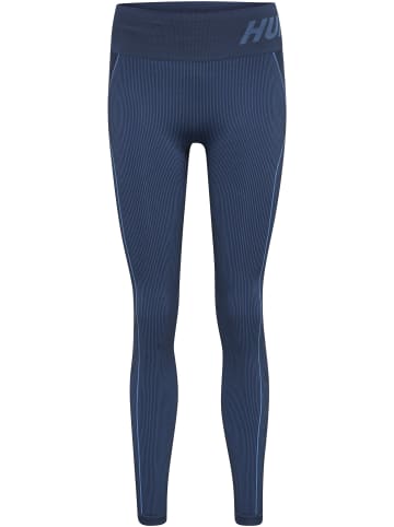 Hummel Hummel Leggings Hmlte Training Damen Dehnbarem Feuchtigkeitsabsorbierenden Nahtlosen in MARINA/INSIGNIA BLUE MELANGE