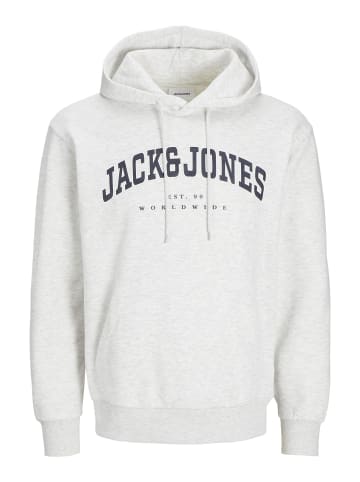 Jack & Jones Kapuzenpullover in White Melange