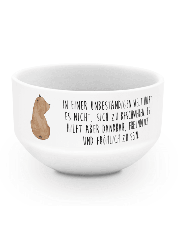 Mr. & Mrs. Panda schale Bär Schulterblick mit Spruch in Weiß