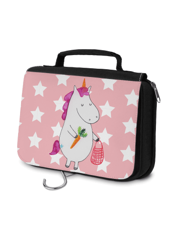 Mr. & Mrs. Panda Waschtasche Einhorn Vegan ohne Spruch in Rot Pastell