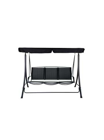 ebuy24 Gartensofa Madras Schwarz 203 x 122 cm