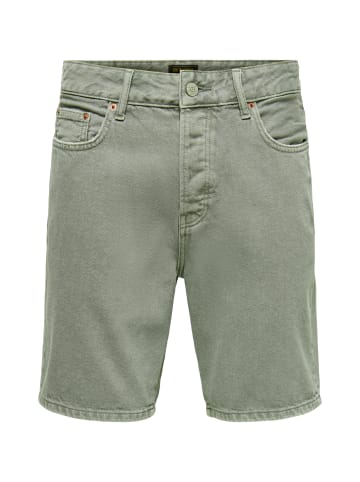 Only&Sons Shorts 'Edge GREEN 7979 TAI' in grün