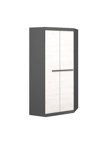 Feldmann-Wohnen Eckschrank Trend graphit / Andersen Kiefer 93 / 93 / 194cm