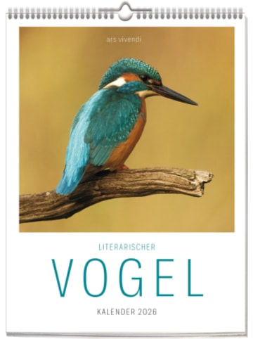 ars vivendi Kalender - Literarischer Vogel - Kalender 2026