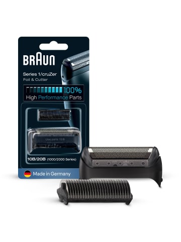 Braun Ersatzscherkopf "Series 1 / cruZer - 10B" in Schwarz