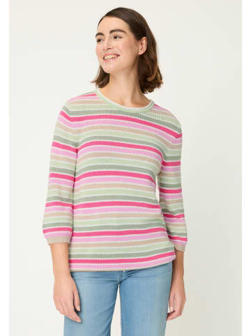 Olsen Strickpullover Henny in mehrfarbig grün - 0001