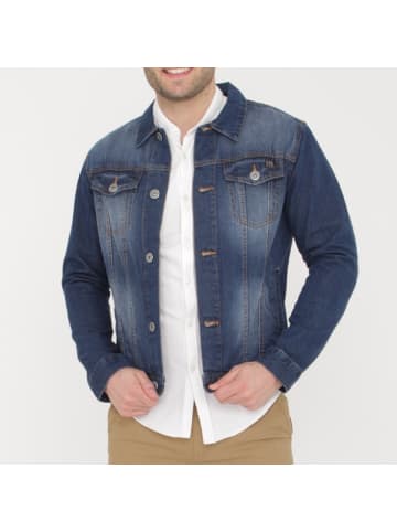 HopenLife Jeansjacke VIKTOR in Navy blau