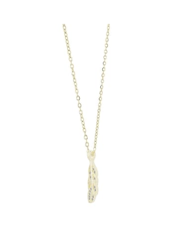Adeliás Damen Halskette mit Anhänger – aus 925 Silber in gold