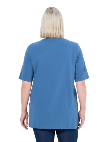 Ulla Popken Shirt in denimblau
