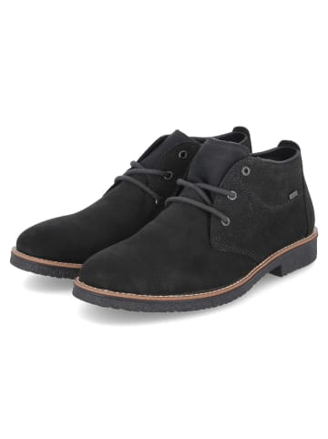 rieker Rieker Herren Stiefeletten Winter-Boots Schwarz Rauleder warmes Lammfellfutter in Schwarz