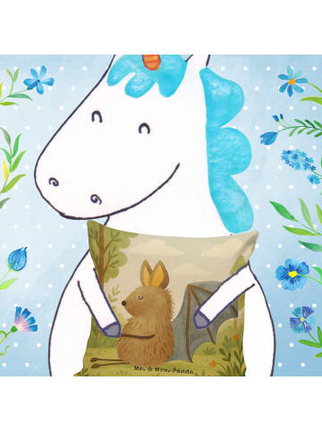 Mr. & Mrs. Panda kuschelkissen 40x40 Fledermaus Sitzen Design oh... in Weiß