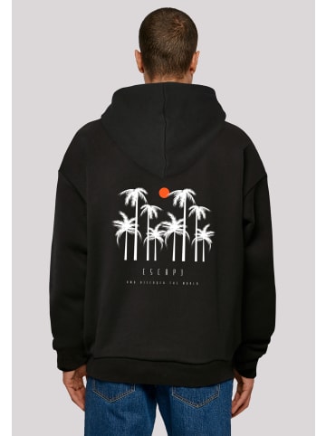 F4NT4STIC Ultra Heavy Hoodie Escape Discover the World Palm Trees in schwarz