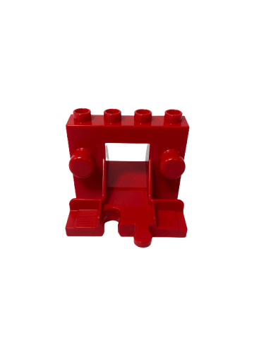 LEGO DUPLO® Prellbock Eisenbahn 3x Teile - ab 18 Monaten in red
