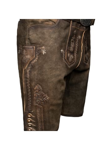 Stockerpoint Lederhose Georg in dunkelbraun