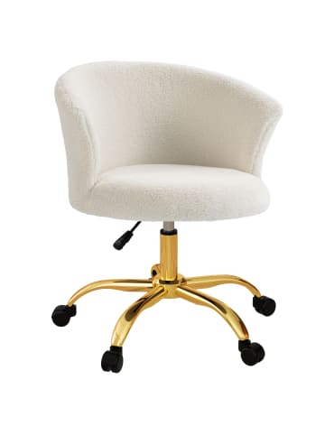 Vinsetto Schreibtischstuhl-58L x 56B x 68-76H cm-Weiß