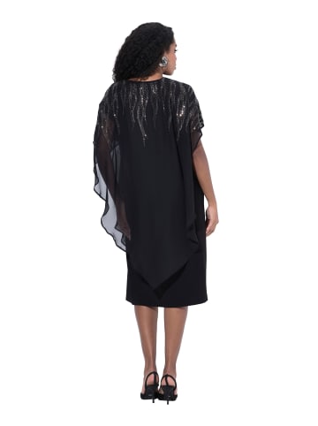 Ulla Popken Midikleid in schwarz