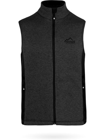 Normani Outdoor Sports Herren Strick-Fleeceweste Shamattawa in Anthrazit